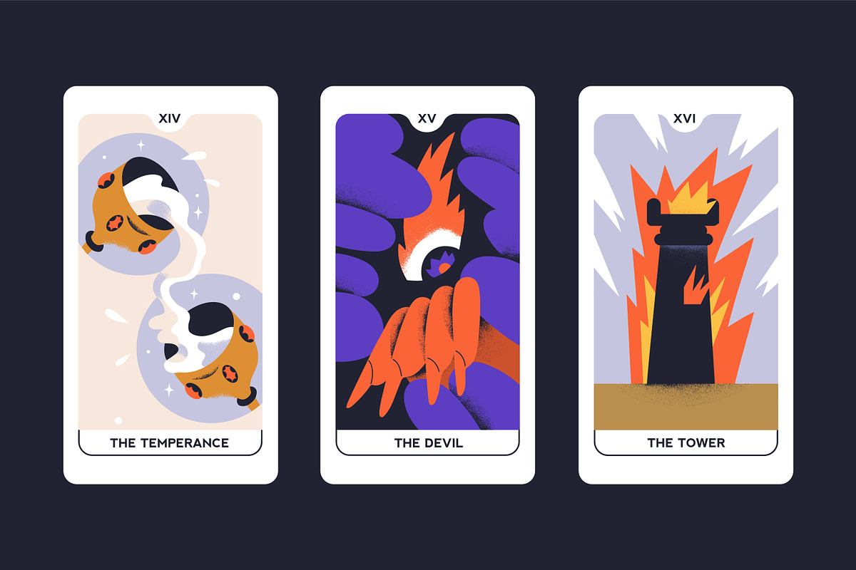 Tarot cards set. Major arcana deck, an Illustration by Good Studio (Photo 7 of 9)
