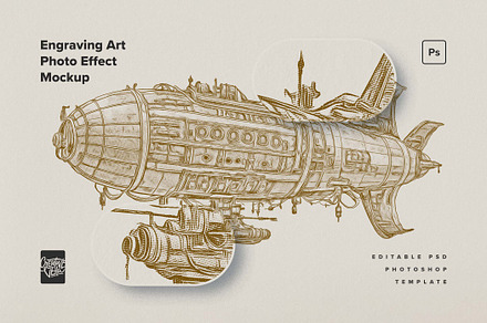 Engraving Art Photo Effect