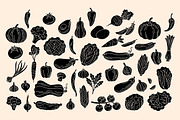Veggies Linocut Bundle, an Illustration by ClayStudio (Thumbnail 2 of 9)