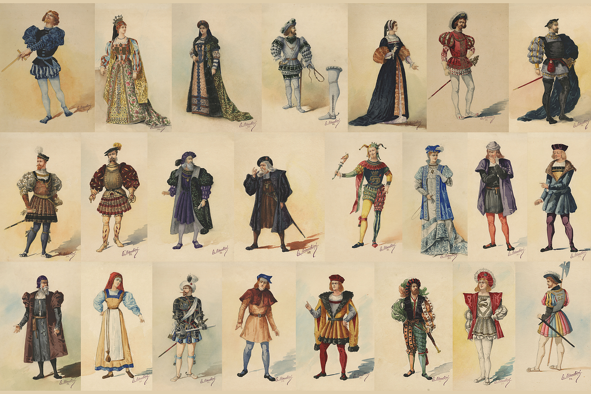 French Historical Costumes, a Person Illustration by Digital Museum (Photo 2 of 7)