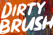 Dirty Brush Font, a Blackletter Font by Garisman Std (Thumbnail 1 of 11)