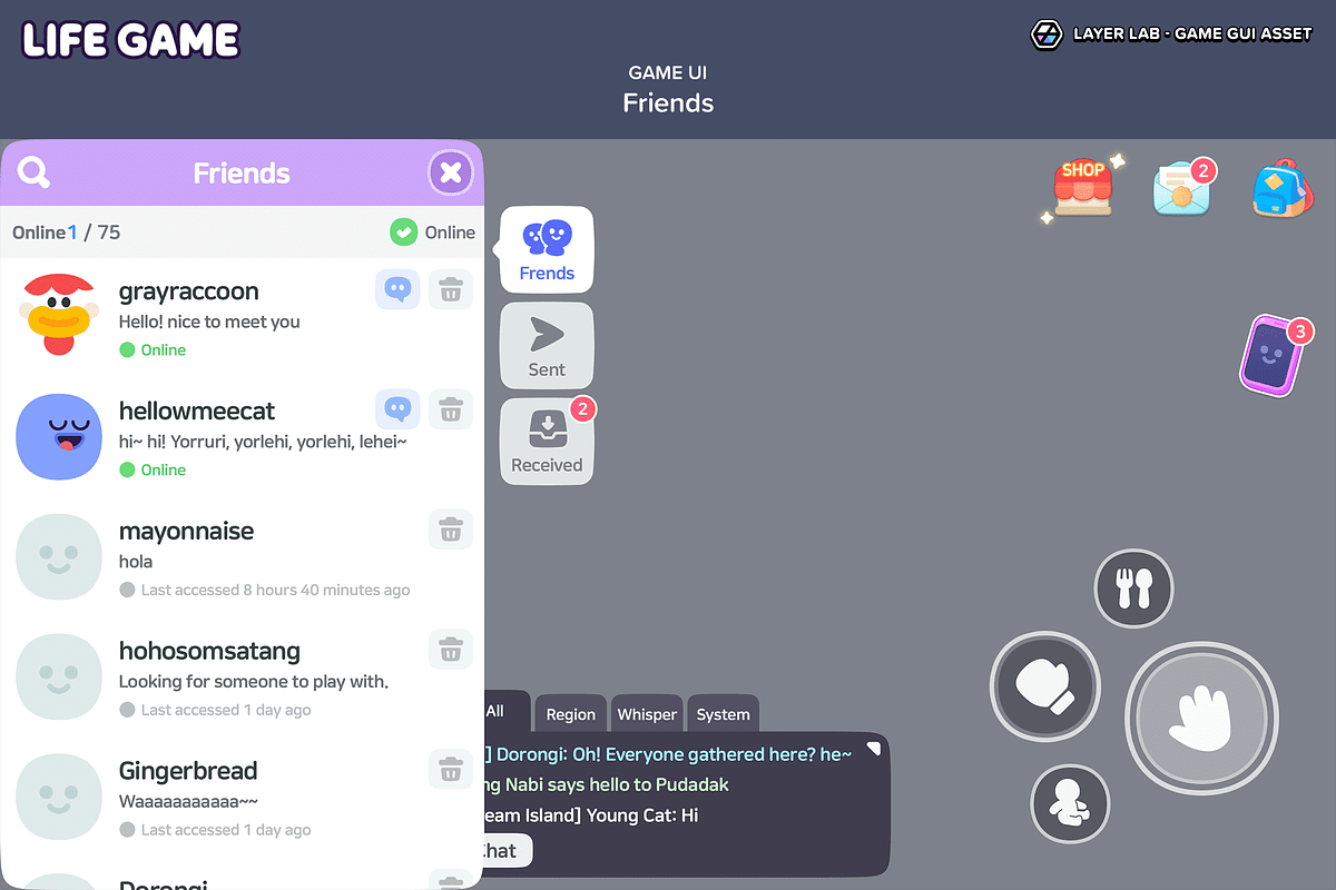 GUI - Life Game, an UI Kit Template by LAYERLAB (Photo 32 of 55)