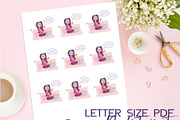 Printable Planner stickers, a Technology Illustration by Kate Snitser (Thumbnail 2 of 2)