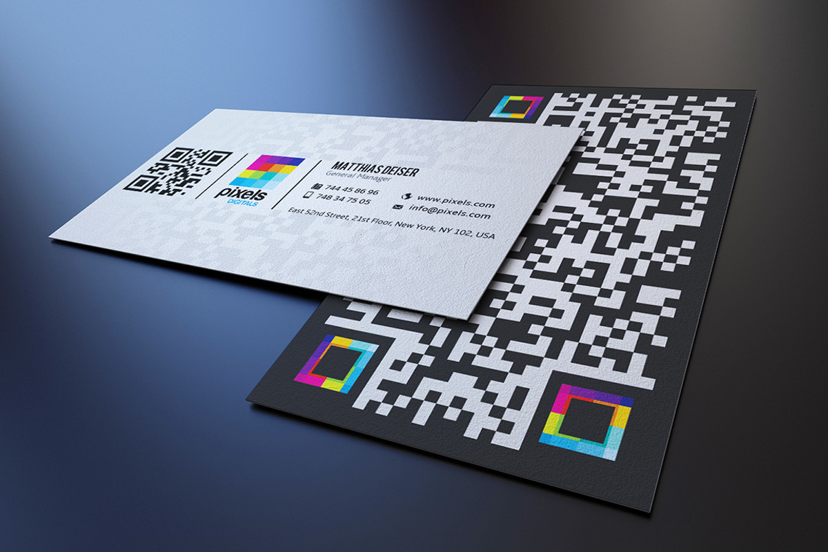 QR Code Business Card, a Business Card Template by Marvel (Photo 1 of 3)