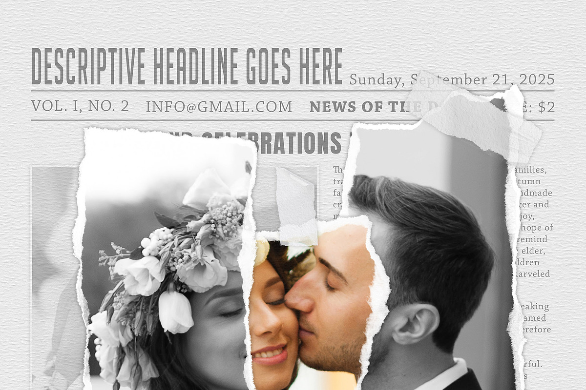Torn Paper Cut Photo Template, an Action Add-On by MRI STUDIO (Photo 17 of 34)
