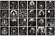 120 Macabre Halloween illustrations, an Object Illustration by Nocturnal Wolf (Thumbnail 5 of 12)