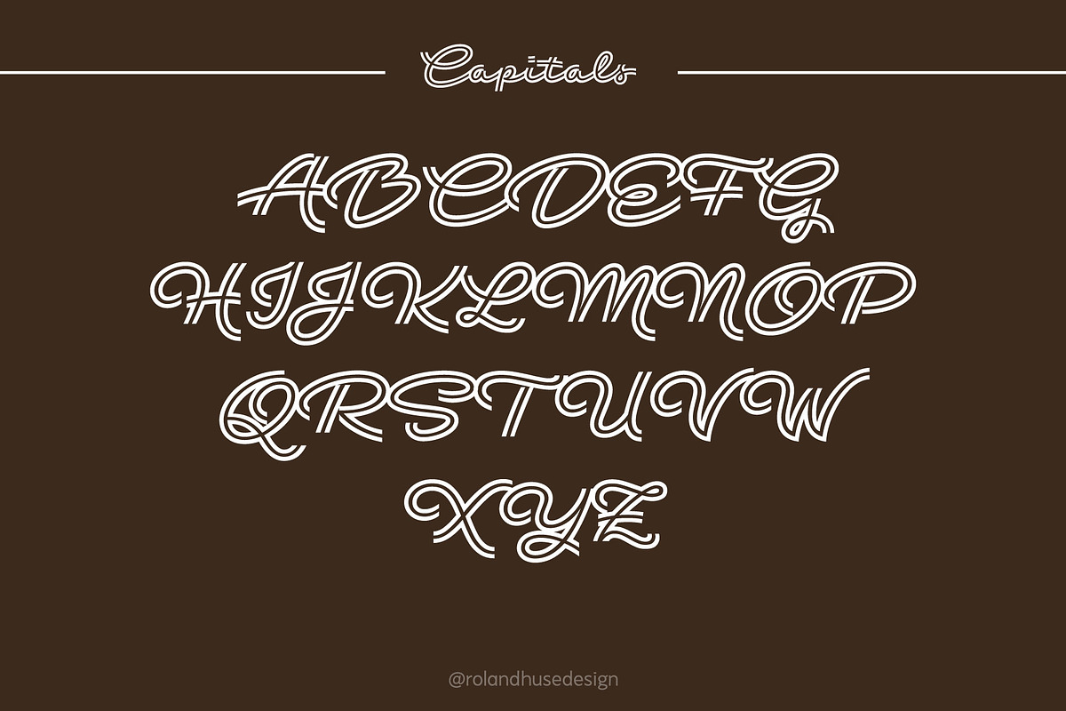 Retro Bistretto, a Script Font by Roland Huse Design (Photo 4 of 6)