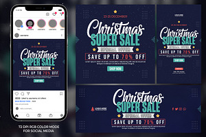 Christmas Sale Social Media Pack