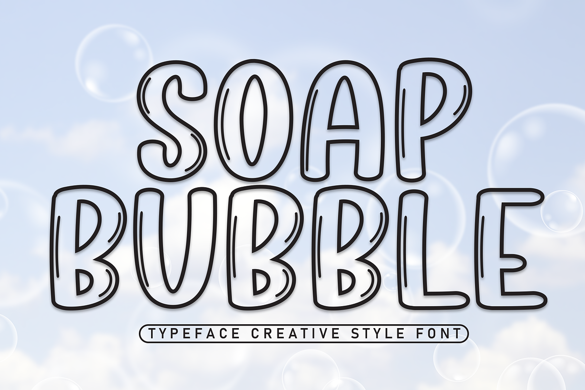 Soap Bubble | Script Font, a Script Font by Scratchones (Photo 1 of 8)