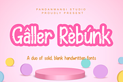 Galler Rebunk - Font Duo, a Font by Pandanwangi (Thumbnail 1 of 7)