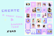 Y2K Instagram Post Templates Canva, a Social Media Template by Hell Yeah Designs (Thumbnail 4 of 6)