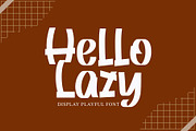 hello Lazy, a Handwritten Font by Letterafa Studio (Thumbnail 1 of 8)