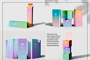 Cosmetic Box Packaging Mockup Set, a Packaging Mockup by Mego-studio (Thumbnail 5 of 7)