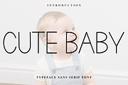 Cute Baby, a Sans Serif Font by FreshTypeINK (Thumbnail 1 of 7)