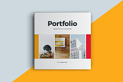 Square Portfolio Brochure Template, a Brochure Template by RWstudio (Thumbnail 1 of 6)