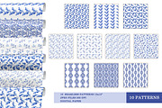 Blue flowers design. Blue pattern, a Decorative Illustration by Alla Art Poster (Thumbnail 3 of 8)