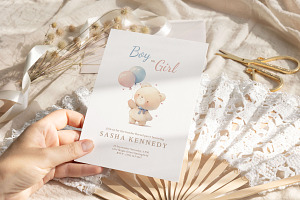 Maple - Gender Reveal Invitation
