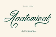 Anatomical - Elegant Script Font, a Script Font by Arendxstudio (Thumbnail 1 of 8)