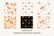 Autumn, Fall watercolor clipart, a Seasonal Illustration by Eves_Aquadreams (Thumbnail 4 of 12)