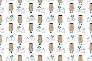 Seamless Toilet Paper Pattern Bundle, a Pattern Graphic by Queen of Infographics (Thumbnail 6 of 6)
