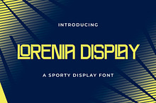 Lorena Display – Sporty Display Font