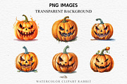Scary Halloween Pumpkin Face Spooky, a Seasonal Illustration by Rabbit Heart (Thumbnail 5 of 10)