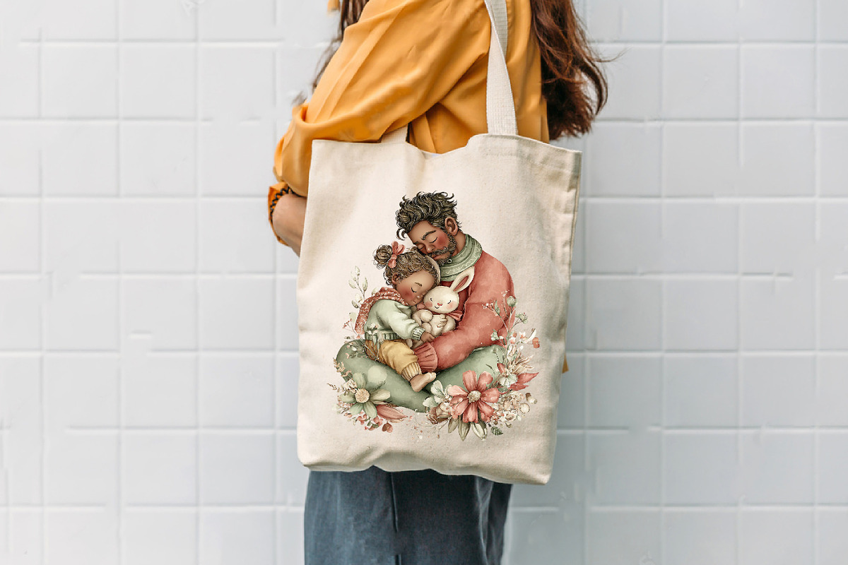 Whimsical Father and Child PNG Clipa, an Illustration by CreationArt (Photo 3 of 7)