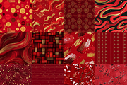 Lunar New Year Chinese Digital Paper, a Background Graphic by LA Design (Thumbnail 3 of 10)