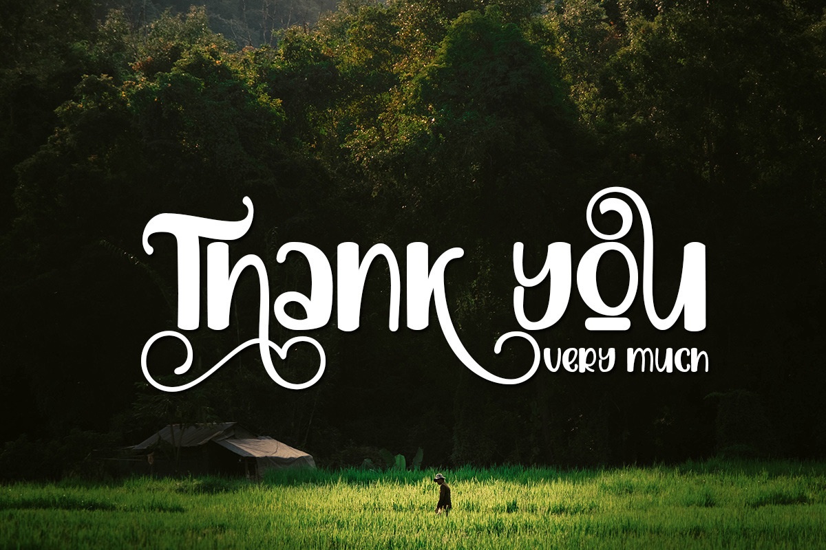 Beautiful place, a Font by Bramcreative (Photo 6 of 10)