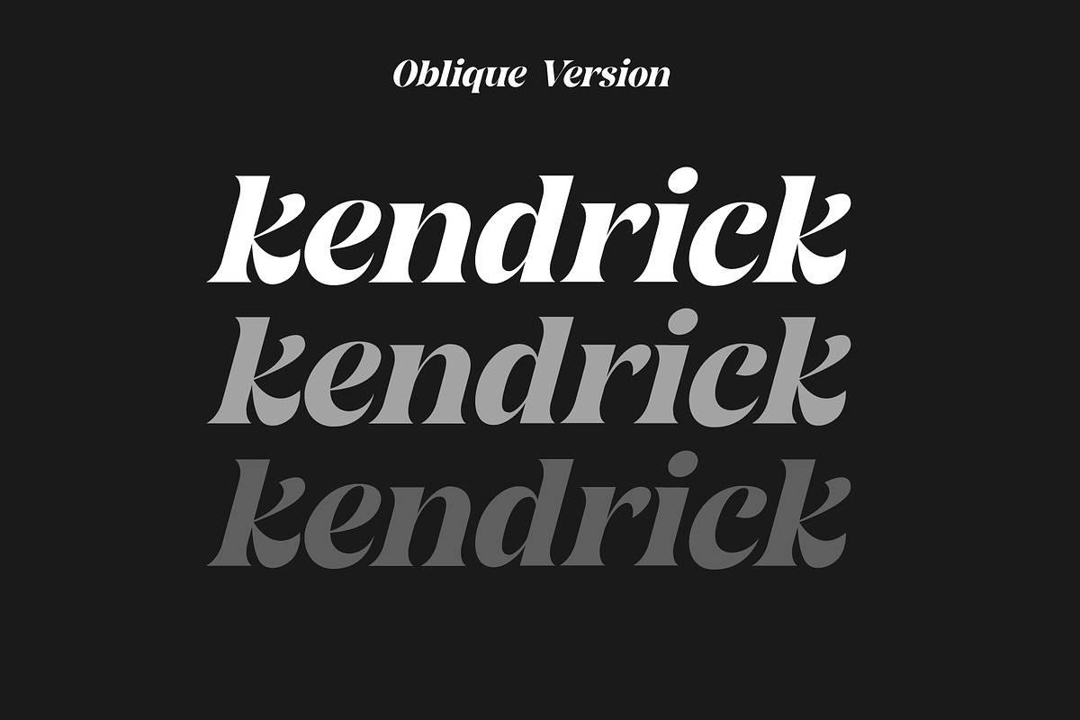 Kendrick Serif, a Serif Font by Hustle Supply Co. (Photo 3 of 7)