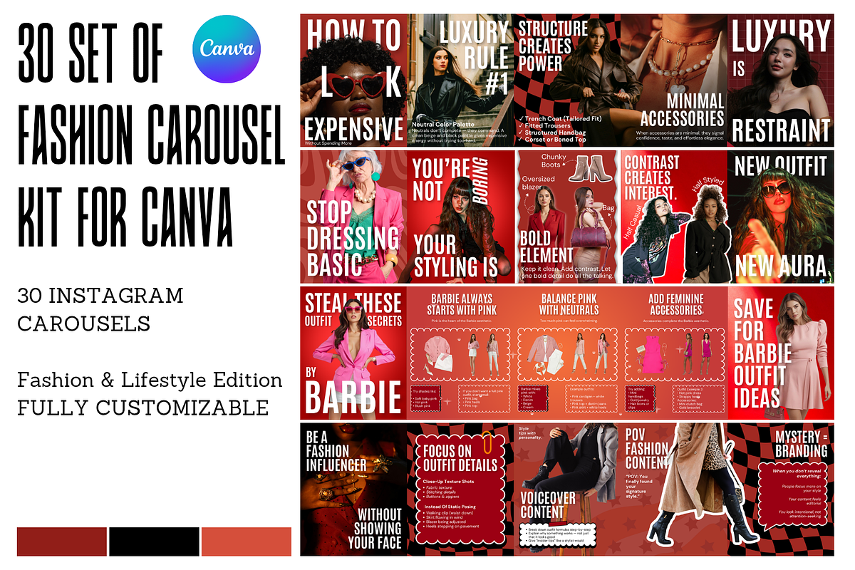 Carousel Template for Fashion Brands, a Social Media Template by thecyella.co (Photo 1 of 7)