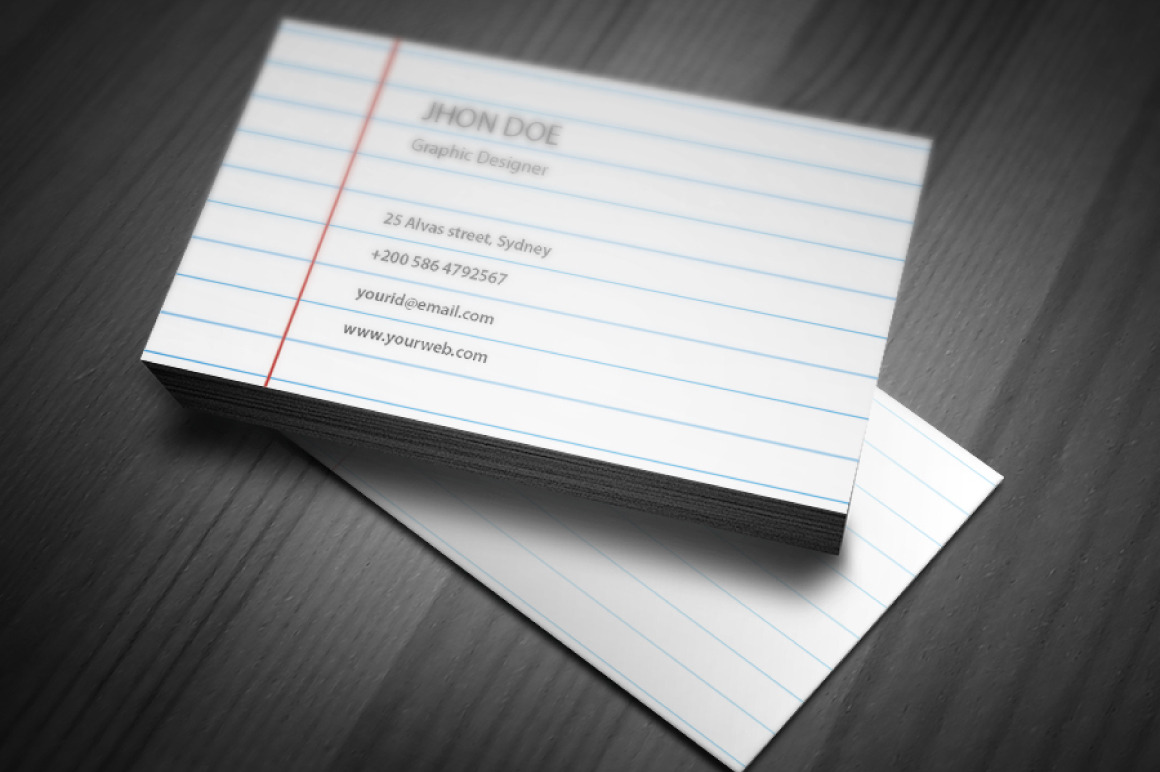 Paper Book Business Card Template by Pentaclay  Creative Market