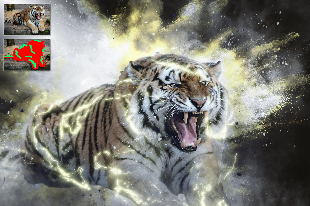 Power Explosion Photoshop Action, an Action Add-On by A R T M A R T (Photo 11 of 11)