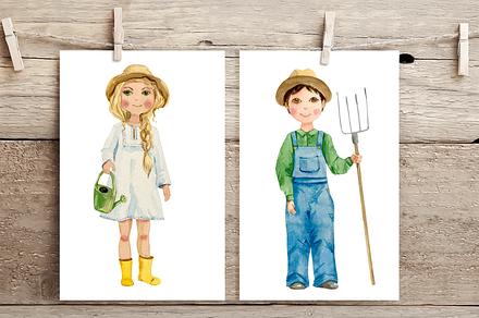 Little Farmers Watercolor Set