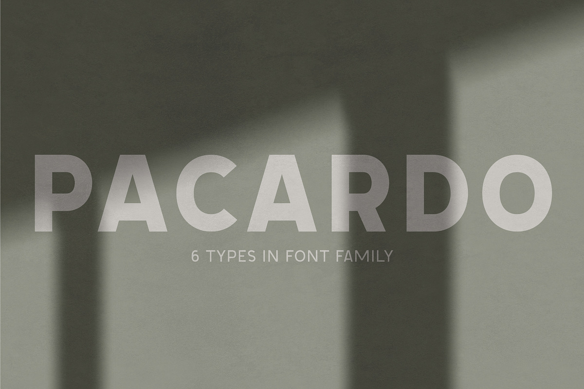 Pacardo. Sans Serif font family., a Sans Serif Font by Luxfont (Photo 7 of 8)