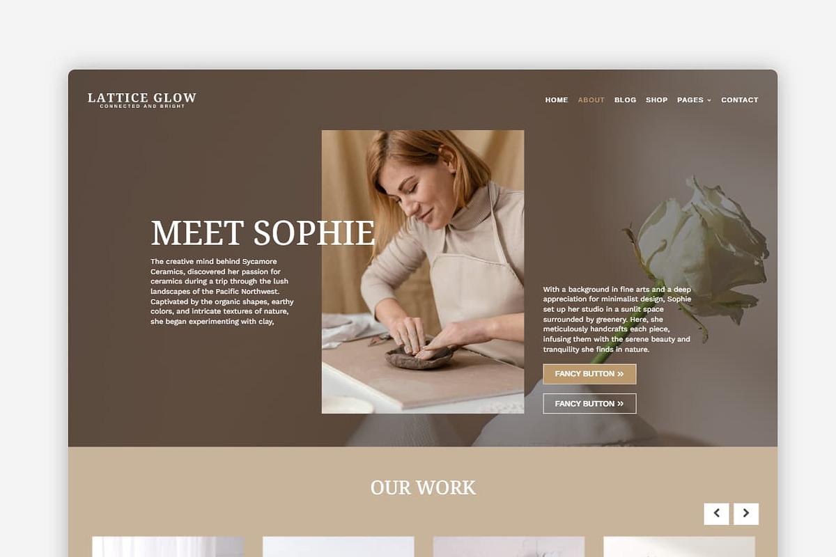 Lattice Glow - Blog WordPress Theme preview 2