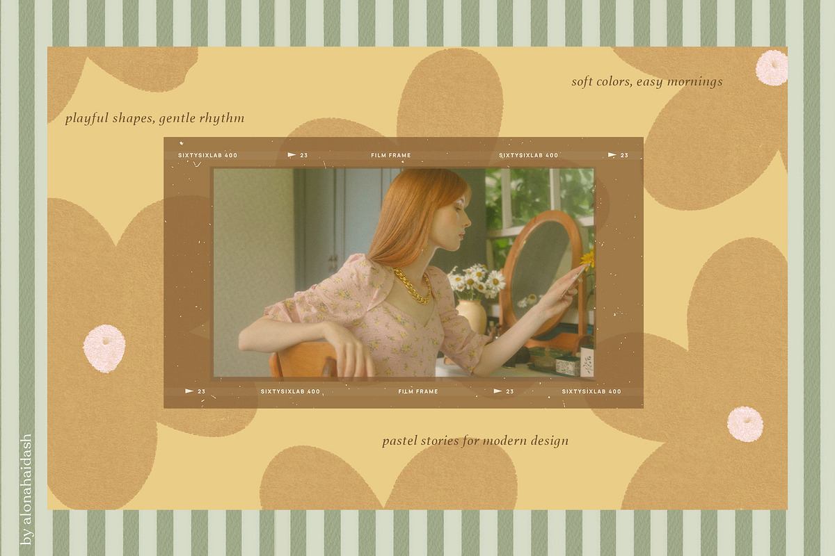 Eloria - Retro Pastel Backgrounds, a Background Graphic by alonahaidash (Photo 3 of 16)