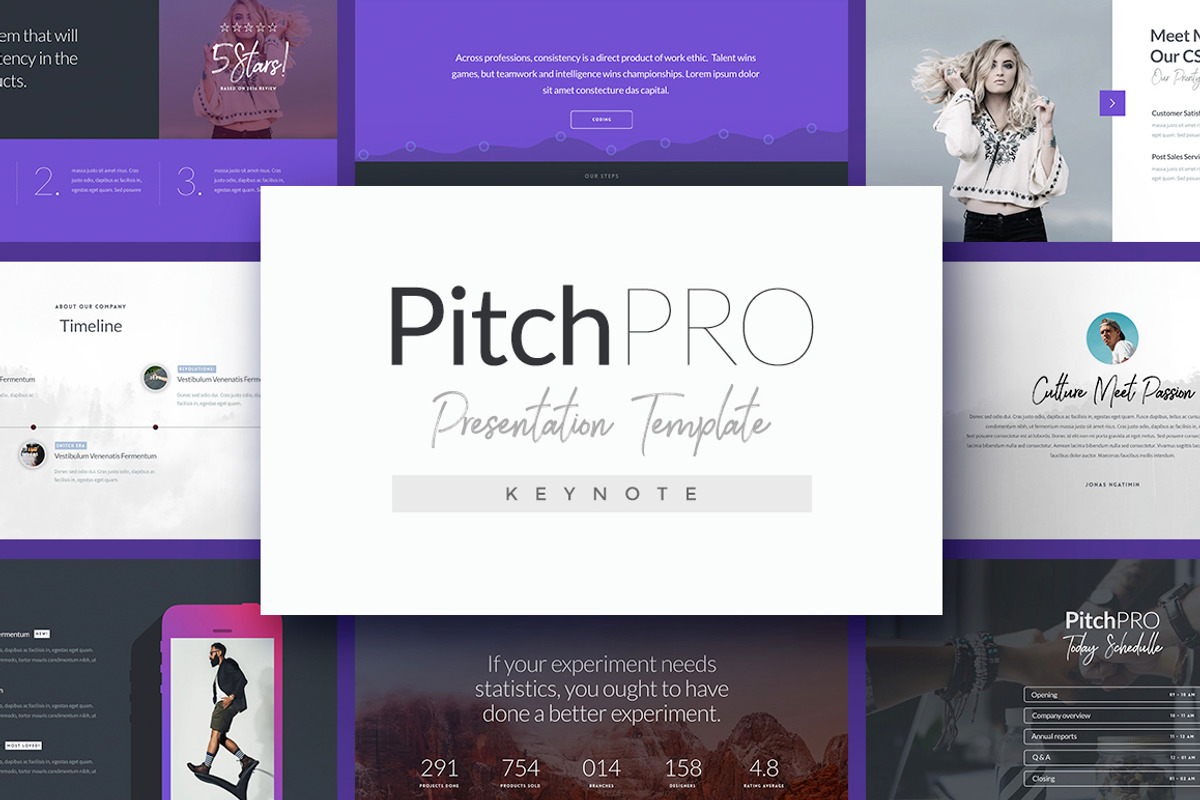 PitchPRO - Keynote Template, a Presentation Template by Slidehack (Photo 1 of 3)