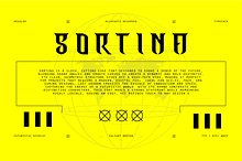 VB Sortina - Futuristic Display Font