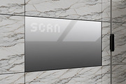 Angled Marble Wall Screen Mockup, an Advertising Mockup by Design Squad (Thumbnail 4 of 4)