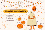 Playful Halloween Illustrations, an Object Graphic by Zim Varezhkin (Thumbnail 1 of 11)
