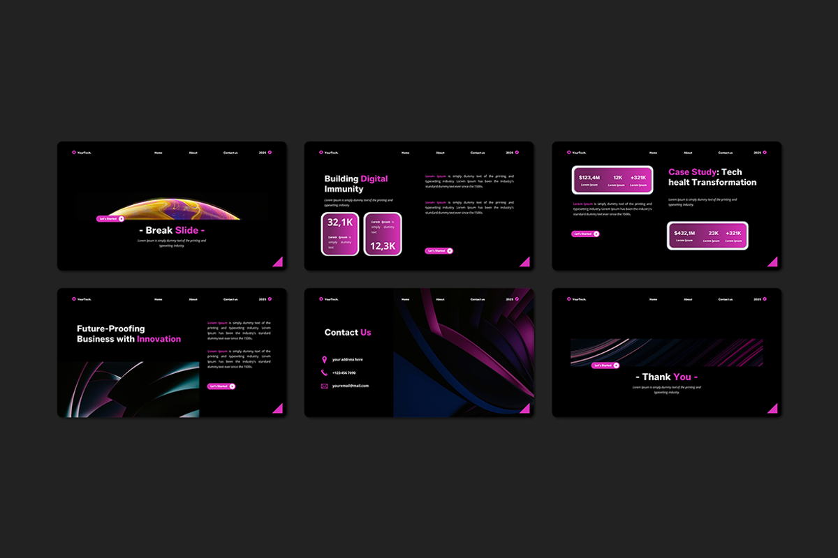 Business Technology Health - Keynote, a Presentation Template by Iqsiart Studio (Photo 3 of 3)
