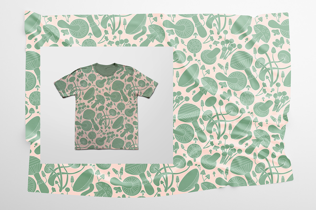 MUSHROOMS. Vector Set for your work., a Food Illustration by palllna (Photo 2 of 5)
