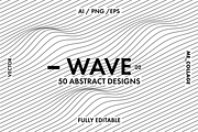 WAVE 02 - 50 Minimal Linear Designs, an Object Graphic by ME_COLLAGE (Thumbnail 1 of 32)