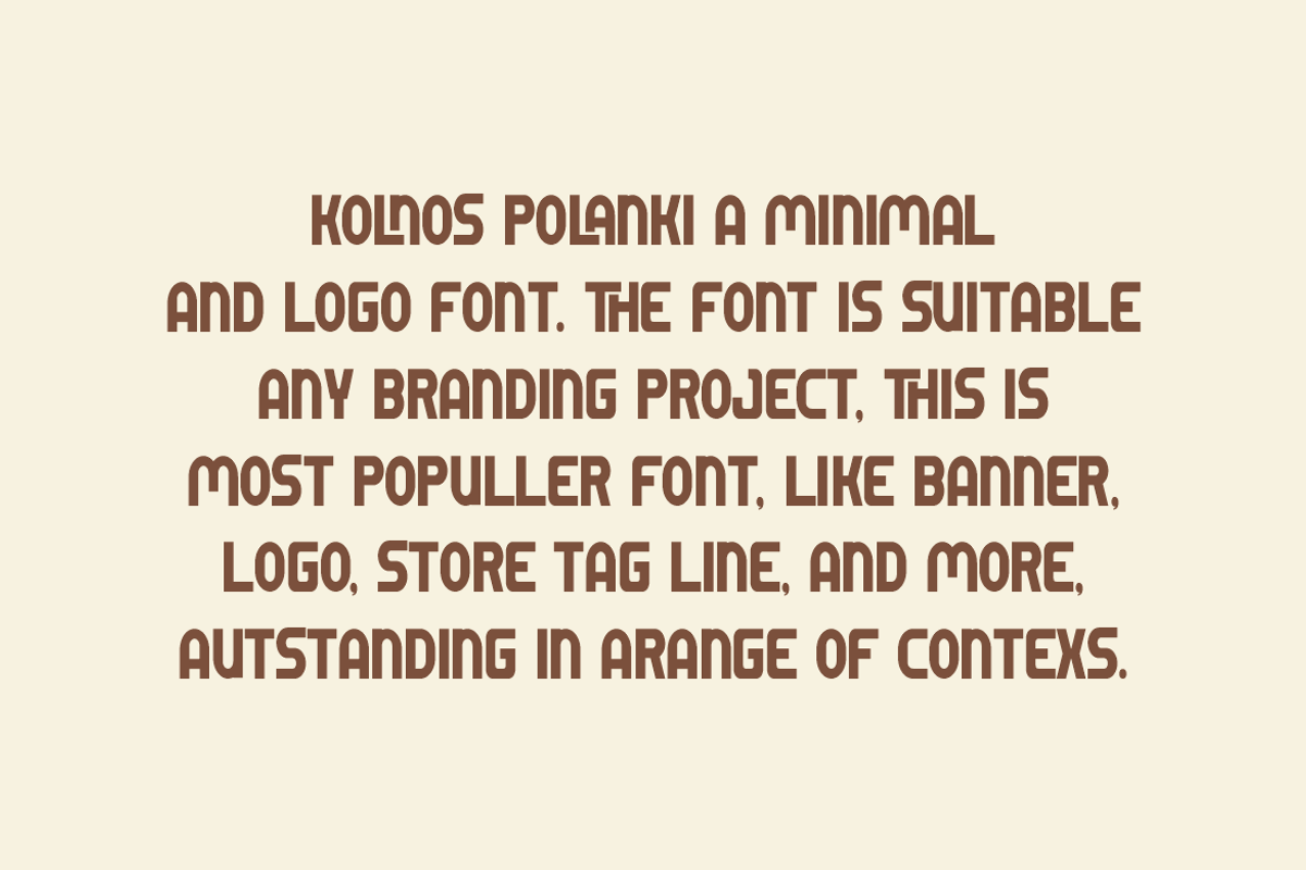 Kolnos Polanki - Modern Sans Font, a Sans Serif Font by Iqsiart Studio (Photo 3 of 8)