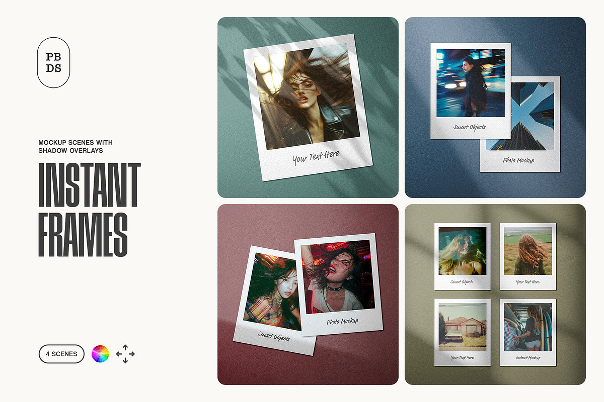 Polaroid Mockup Scenes, a Pens & Pencil Mockup by Design Squad (Photo 1 of 8)