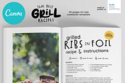 Grill Recipes Cookbook Template, a Magazine Template by DeLaGranSiete (Thumbnail 9 of 11)