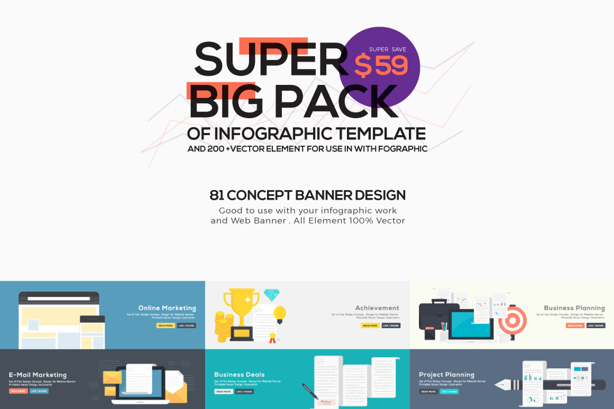Super Big Pack of Infographic, a Work Illustration by Illustrato (Photo 3 of 5)