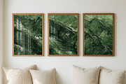 Abstract Emerald Wall Art Set of 3, a Decorative Illustration by PrintablesByFranklyn (Thumbnail 6 of 6)
