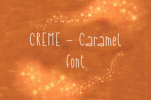 Creme Caramel Handwritten font